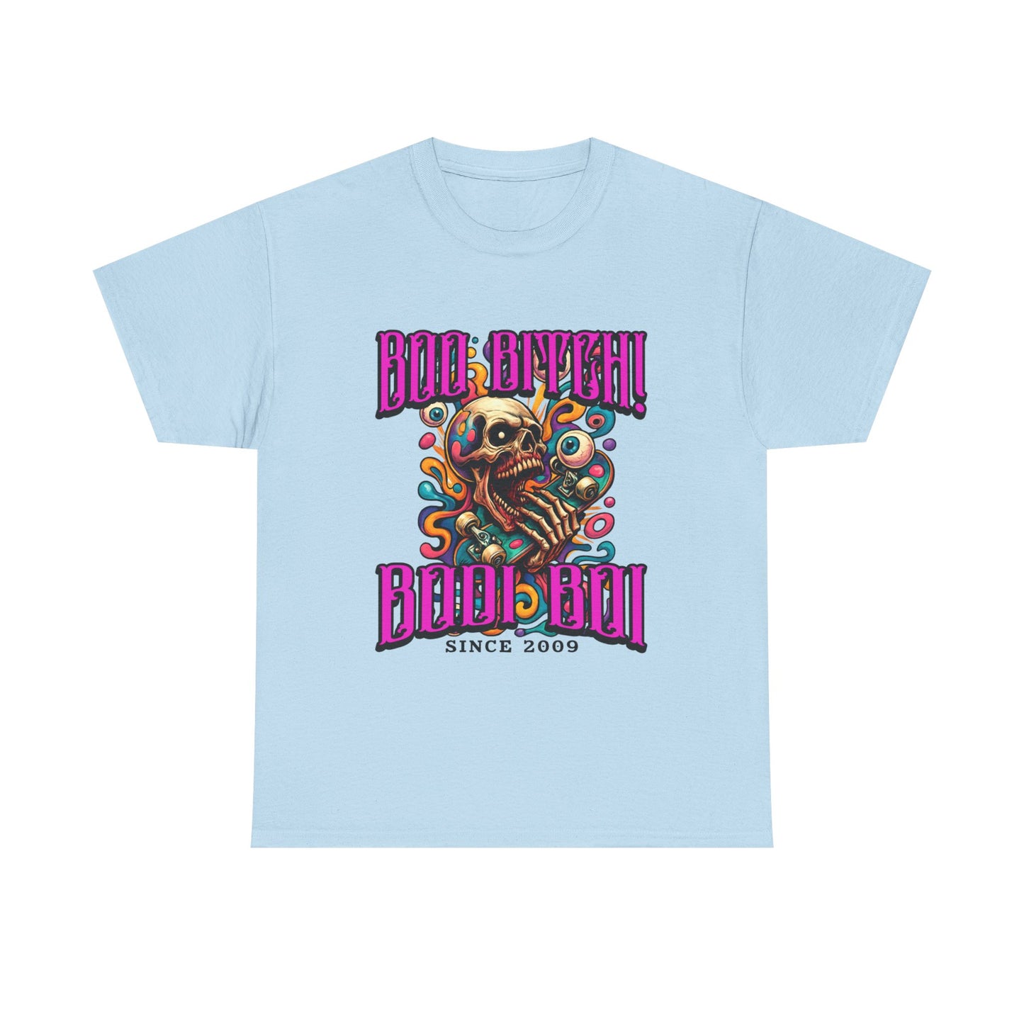 Skull Art Unisex Heavy Cotton Tee, Casual Wear, Graphic Tee, Festival Fashion, Unique Gift Idea, Everyday T-Shirt