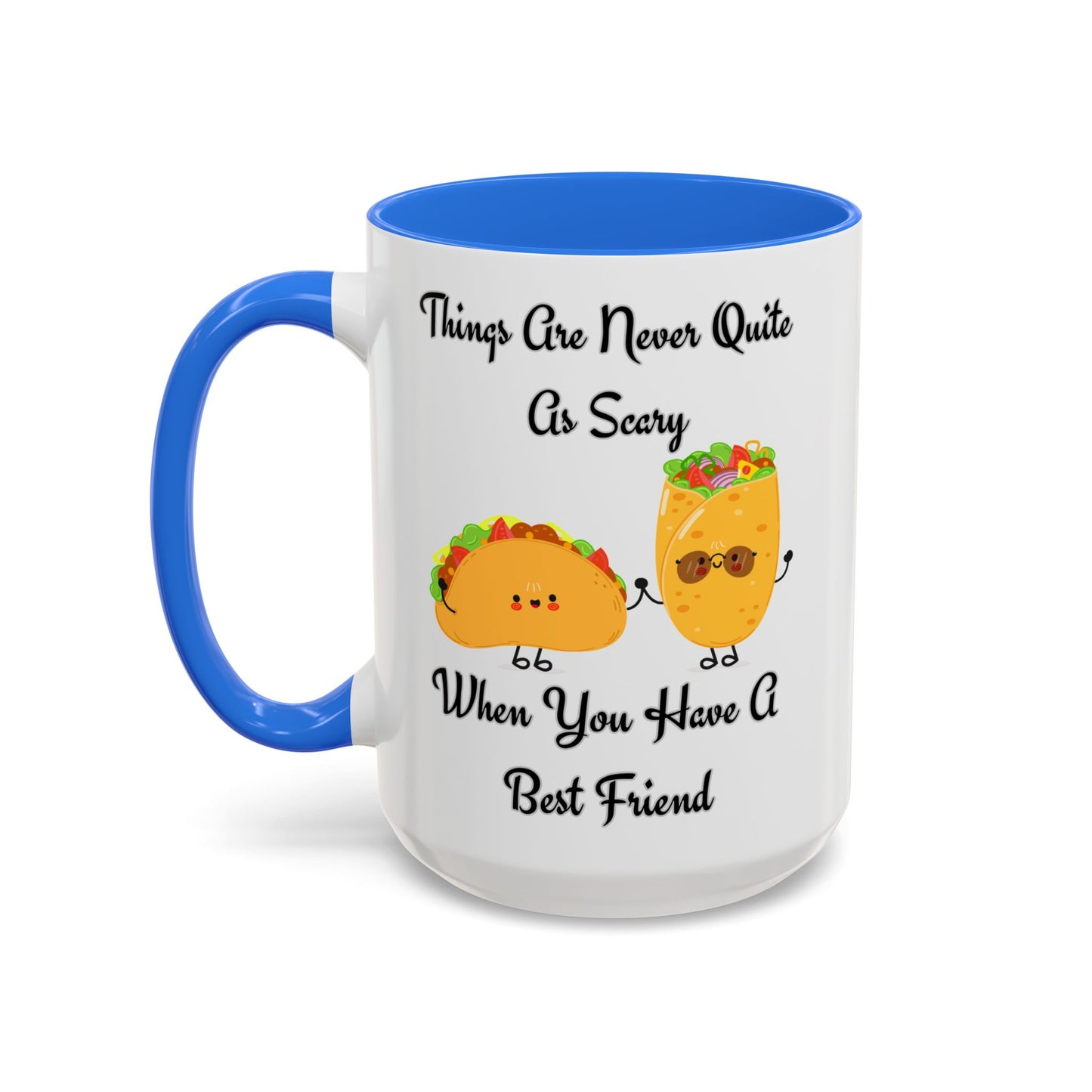 Best Friend Taco Mugs, Colorful Coffee Cups, Cute Gift for Friends