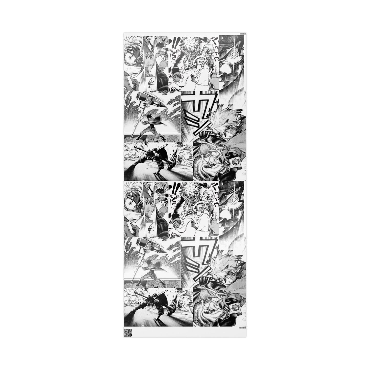 Gachiakuta Black White Abstract Marble Wrapping Papers | Modern Gift Wrap Roll