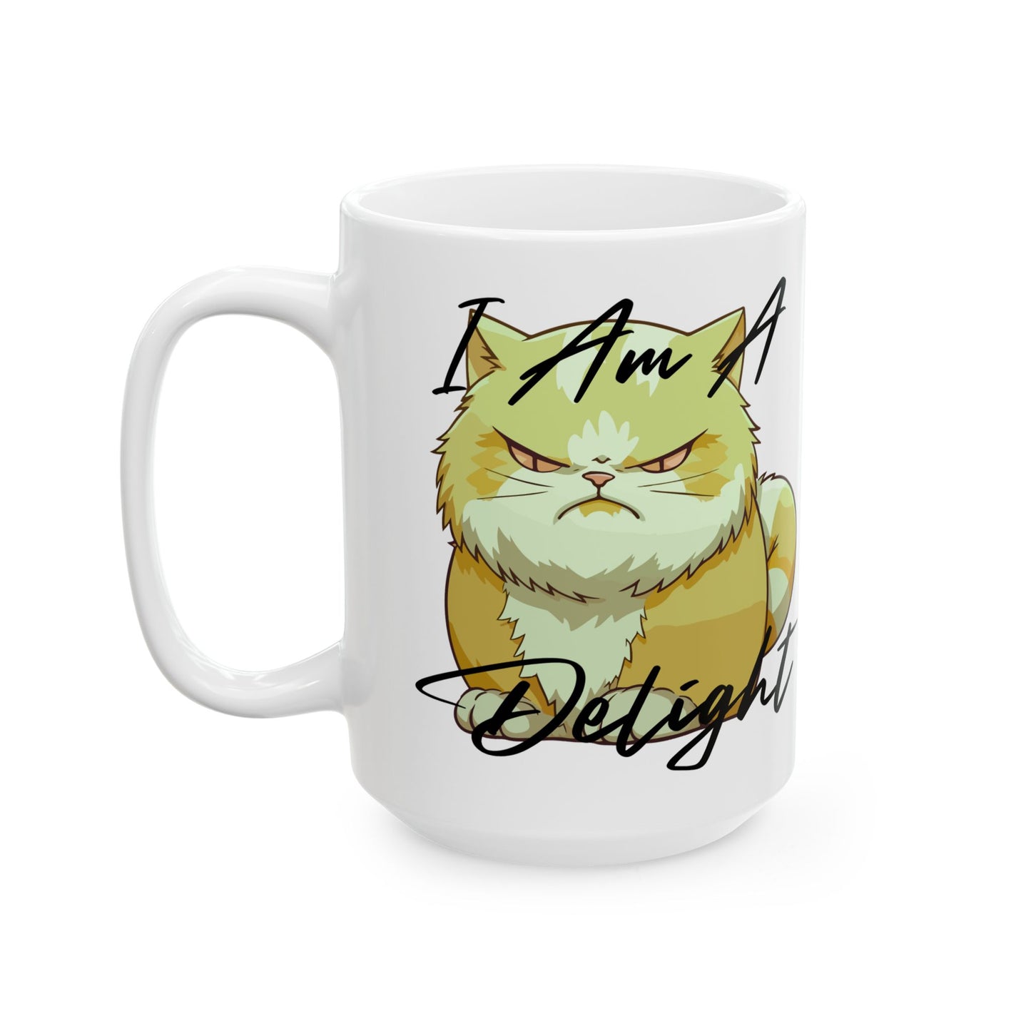 Paw-steely I'm a delight Cozy Cat Mug, Perfect Gift for Cat Lovers,