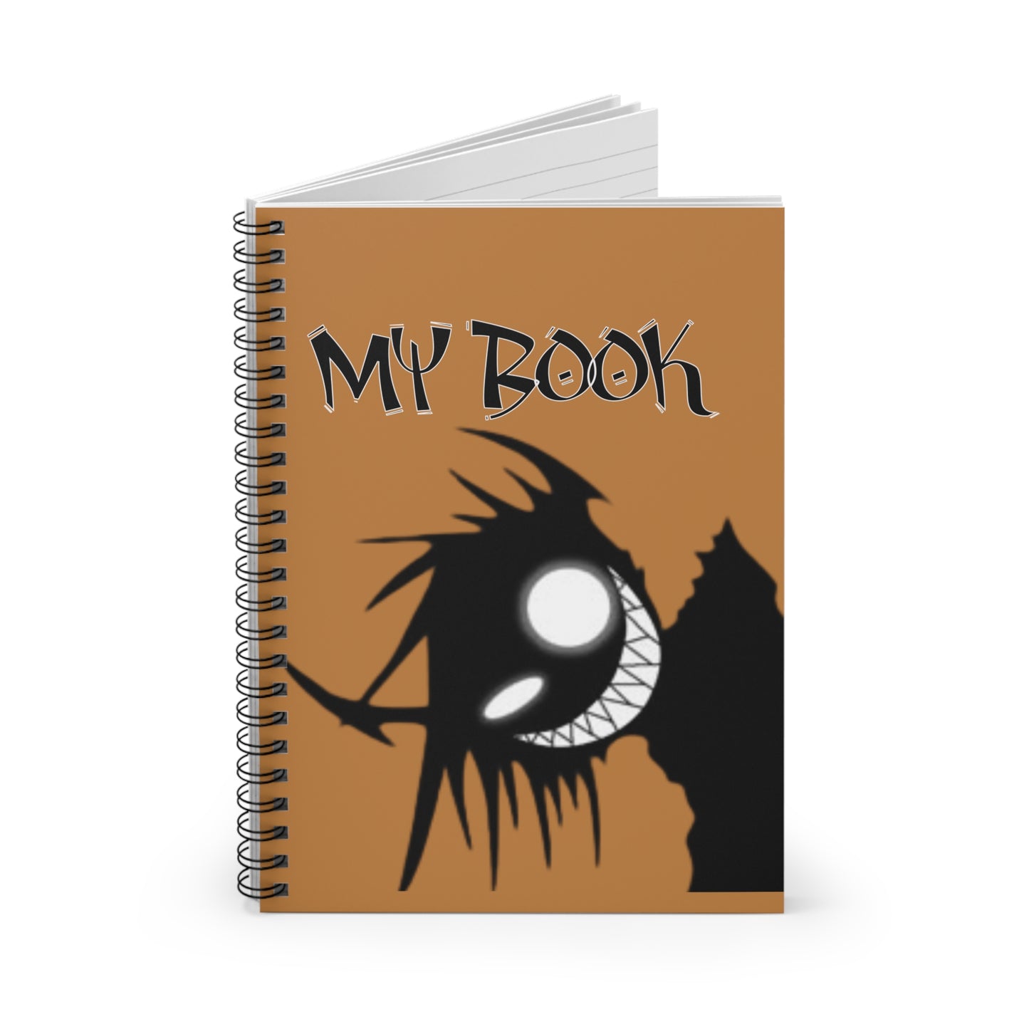 Spiral Notebook — Creepy Grin 'My Book' Journal for Gothic & Halloween Fans