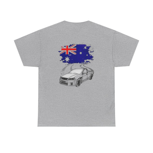 Aussie Car Lover Unisex Heavy Cotton Tee, Car Enthusiast T-Shirt, Aussie Pride Shirt, Automotive Gift, Casual Wear Tee