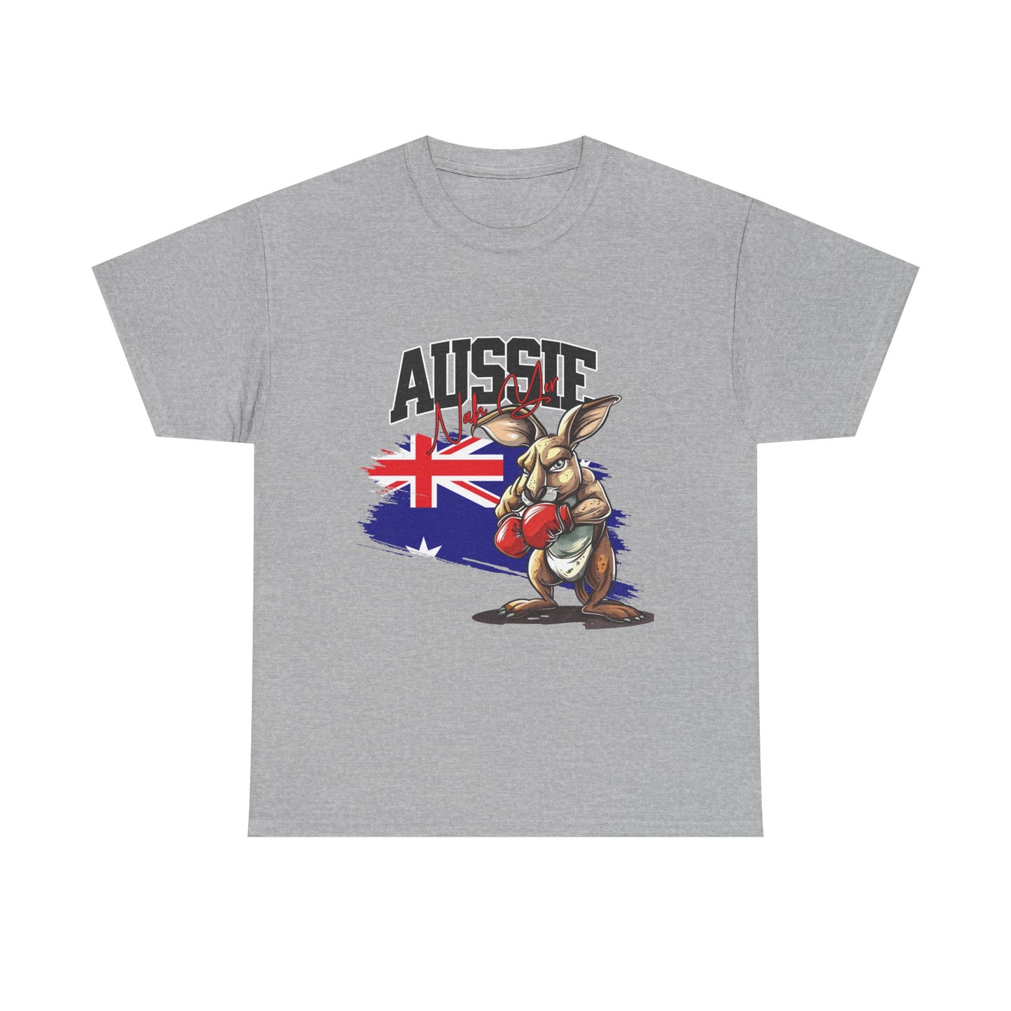 Aussie Boxing Kangaroo T-Shirt – Australian Flag Graphic Tee