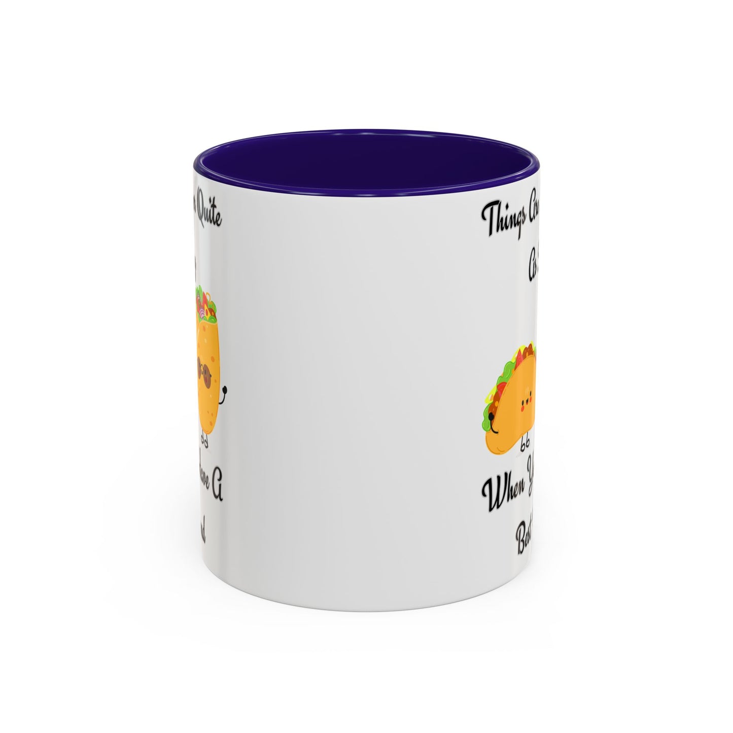 Best Friend Taco Mugs, Colorful Coffee Cups, Cute Gift for Friends