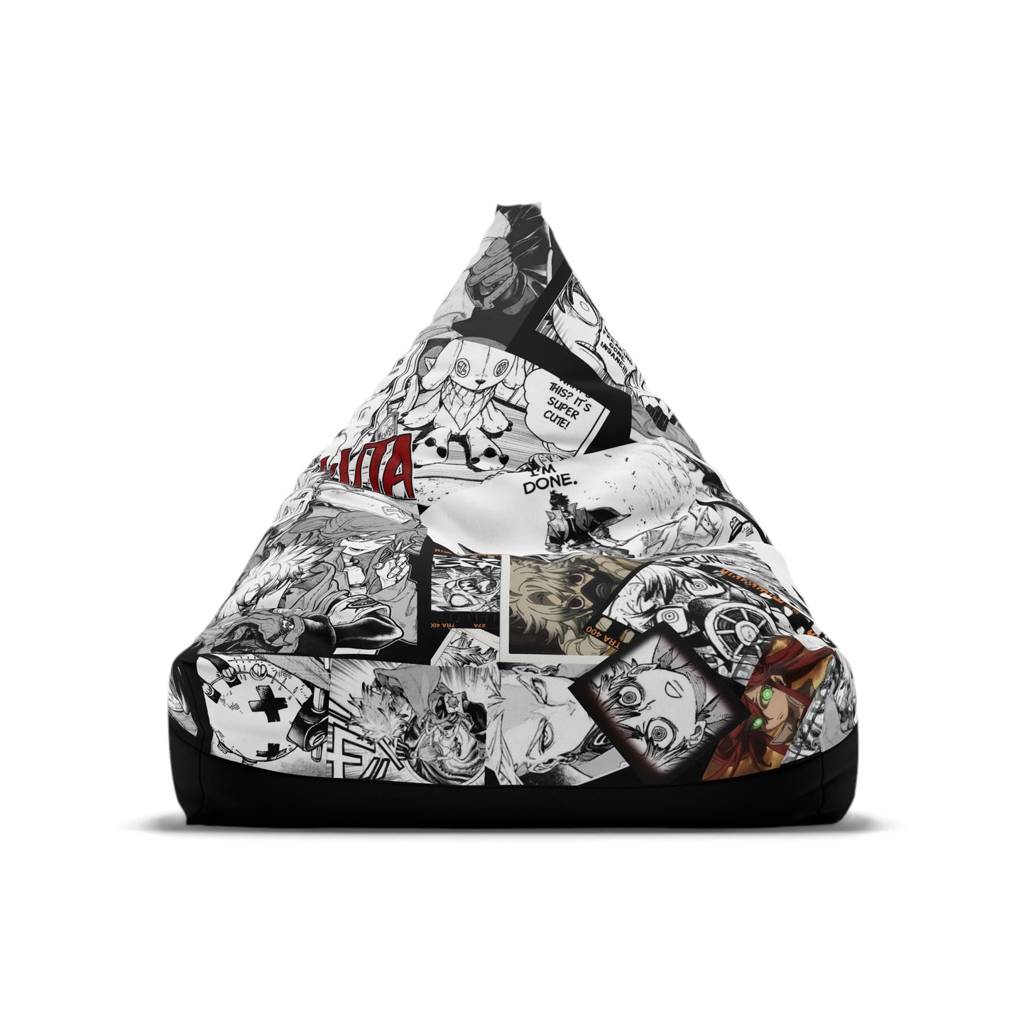 Gachiakuta Manga Collage Bean Bag Chair Cover  Black Bottom