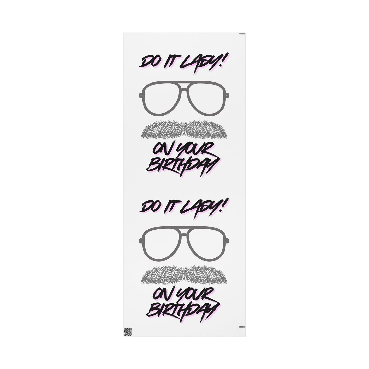 Fun Birthday Wrapping Paper Roll, Birthday Gift Wrap, Do It Lady Wrapping, Party Supplies, Celebration Wrapping Paper, Gift Wrapping Ideas