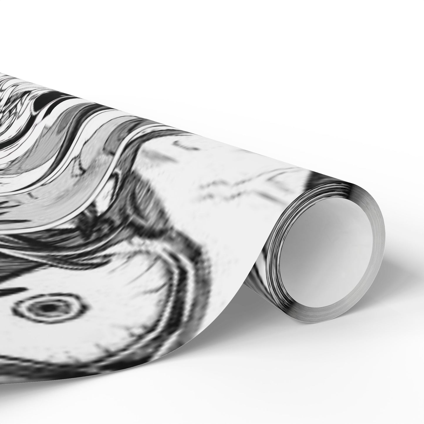 Gachiakuta Black White Abstract Marble Wrapping Papers | Modern Gift Wrap Roll