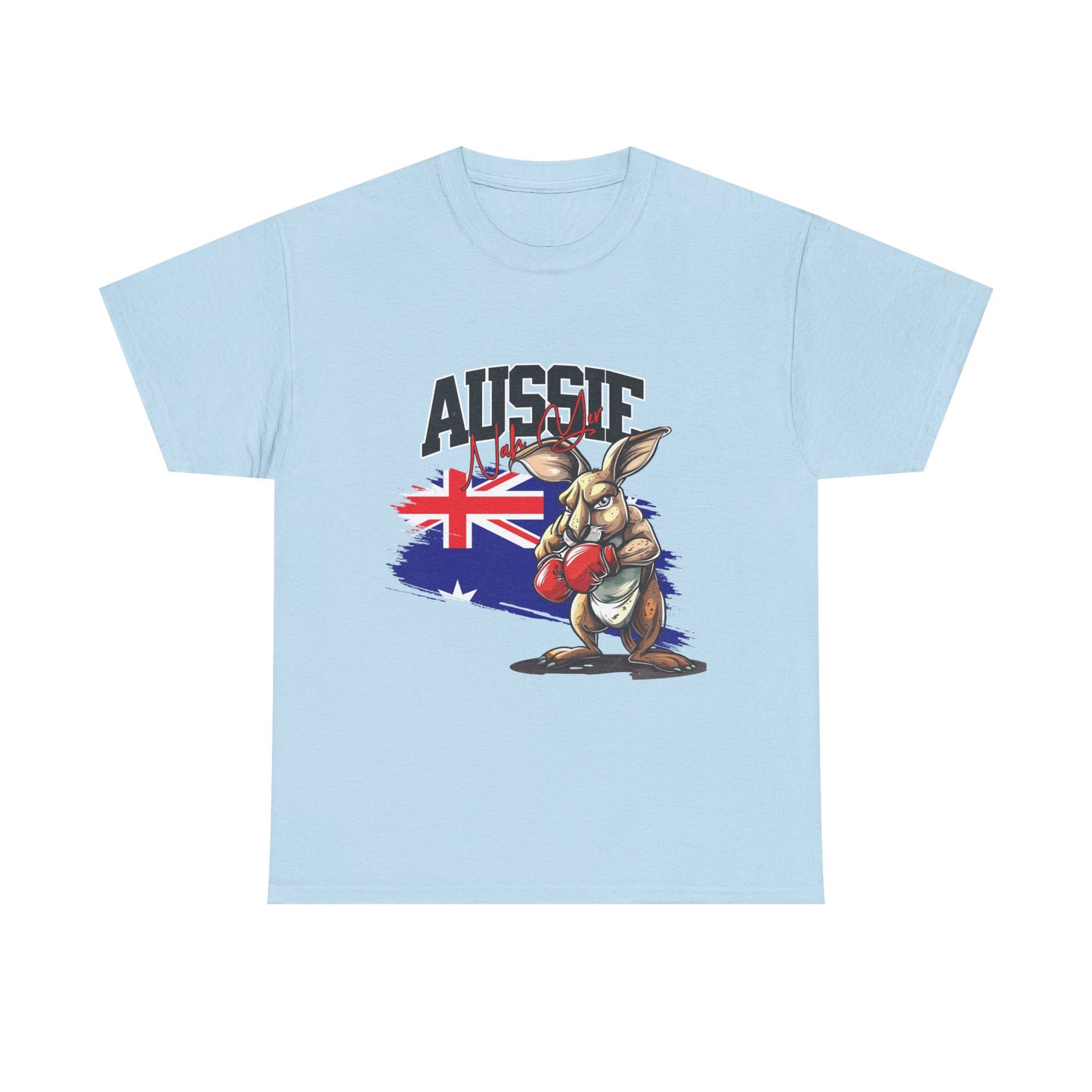 Aussie Boxing Kangaroo T-Shirt – Australian Flag Graphic Tee