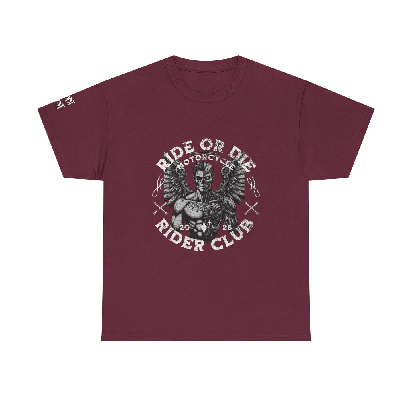 Ride or Die Motorcycle Unisex Heavy Cotton Tee, Biker Shirt, Motorcycle Club Apparel, Gift for Bikers, Casual Wear