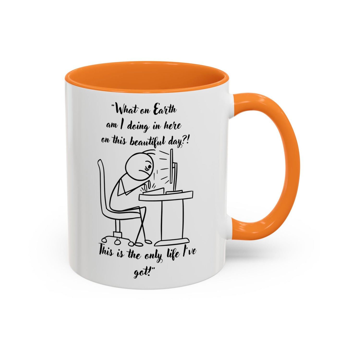 What am I doing here Coffee Mug | Fun Gift for Cat Lovers,