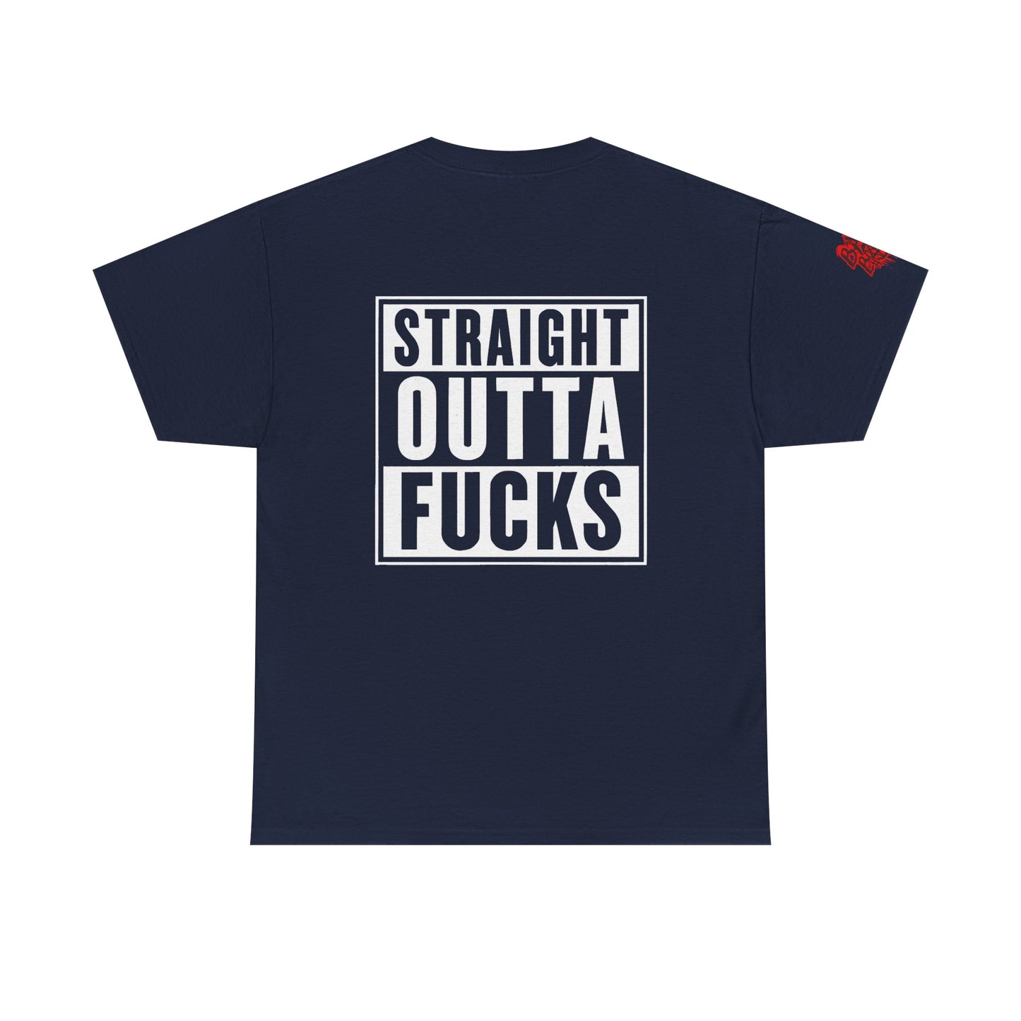 Straight Outta F*cks Unisex Heavy Cotton Tee - Casual Wear, Funny Shirt, Gift for Him/Her, Everyday Tee, Statement Shirt
