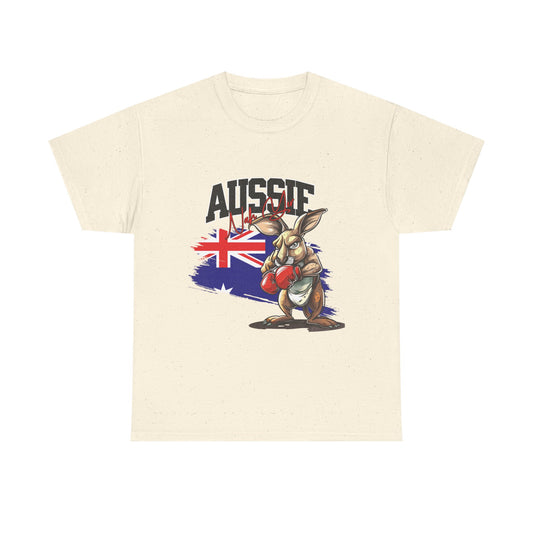 Aussie Boxing Kangaroo T-Shirt – Australian Flag Graphic Tee