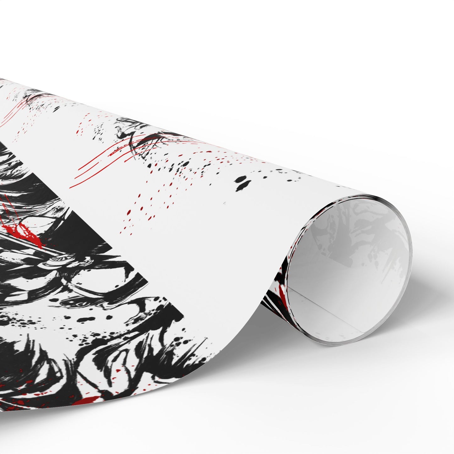 Wrapping Paper — Gothic Skull & Roses Gift Wrap (Halloween Valentine Crossover)
