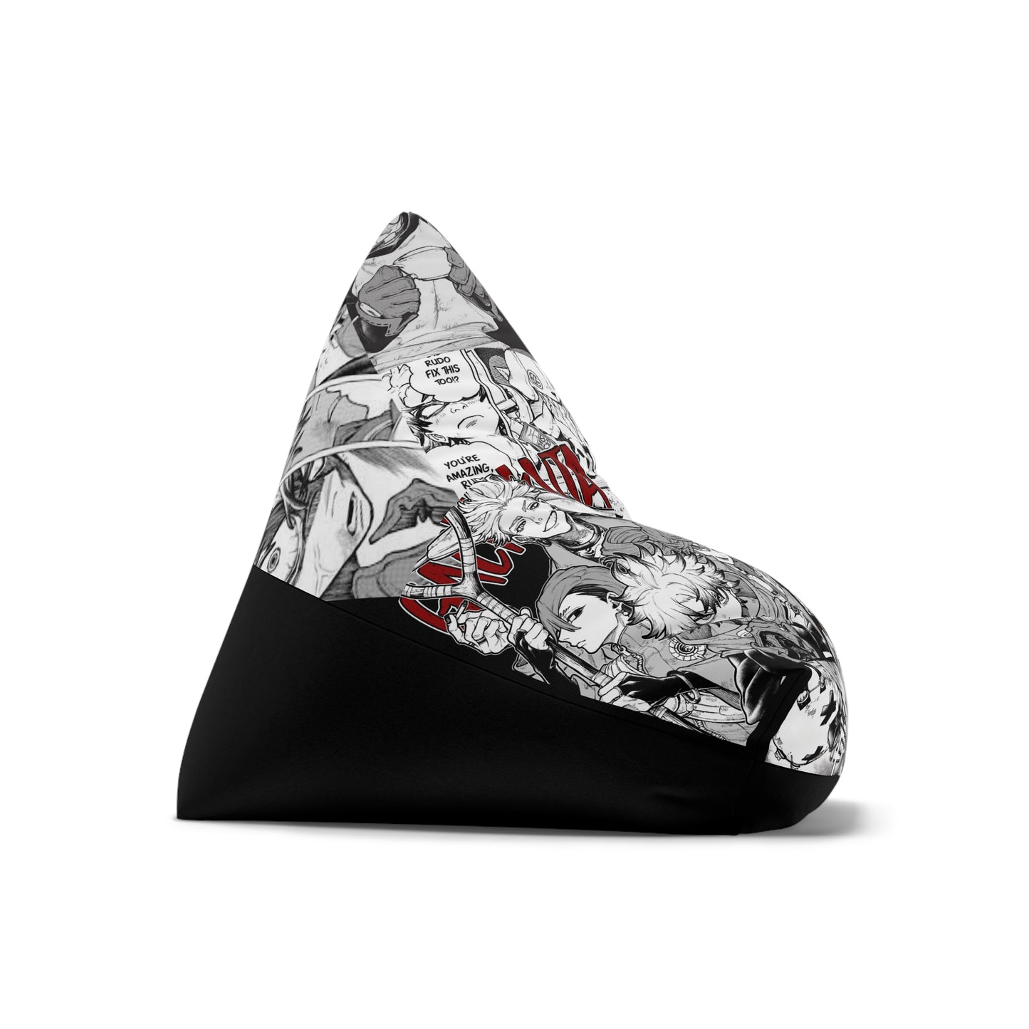 Gachiakuta Manga Collage Bean Bag Chair Cover  Black Bottom