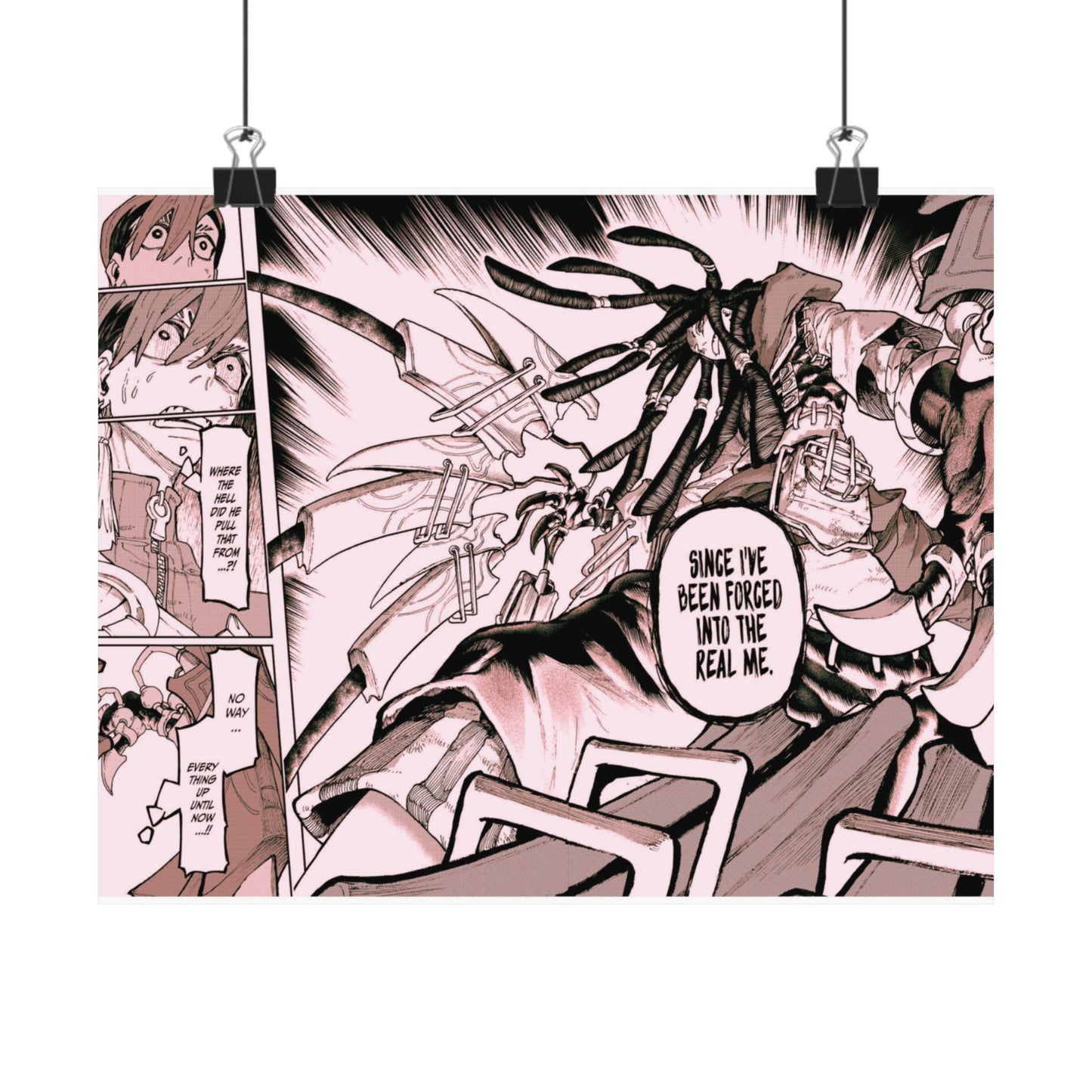 Gachiakuta Manga Action Scene Matte Horizontal Poster Anime Comic Panel Wall Art