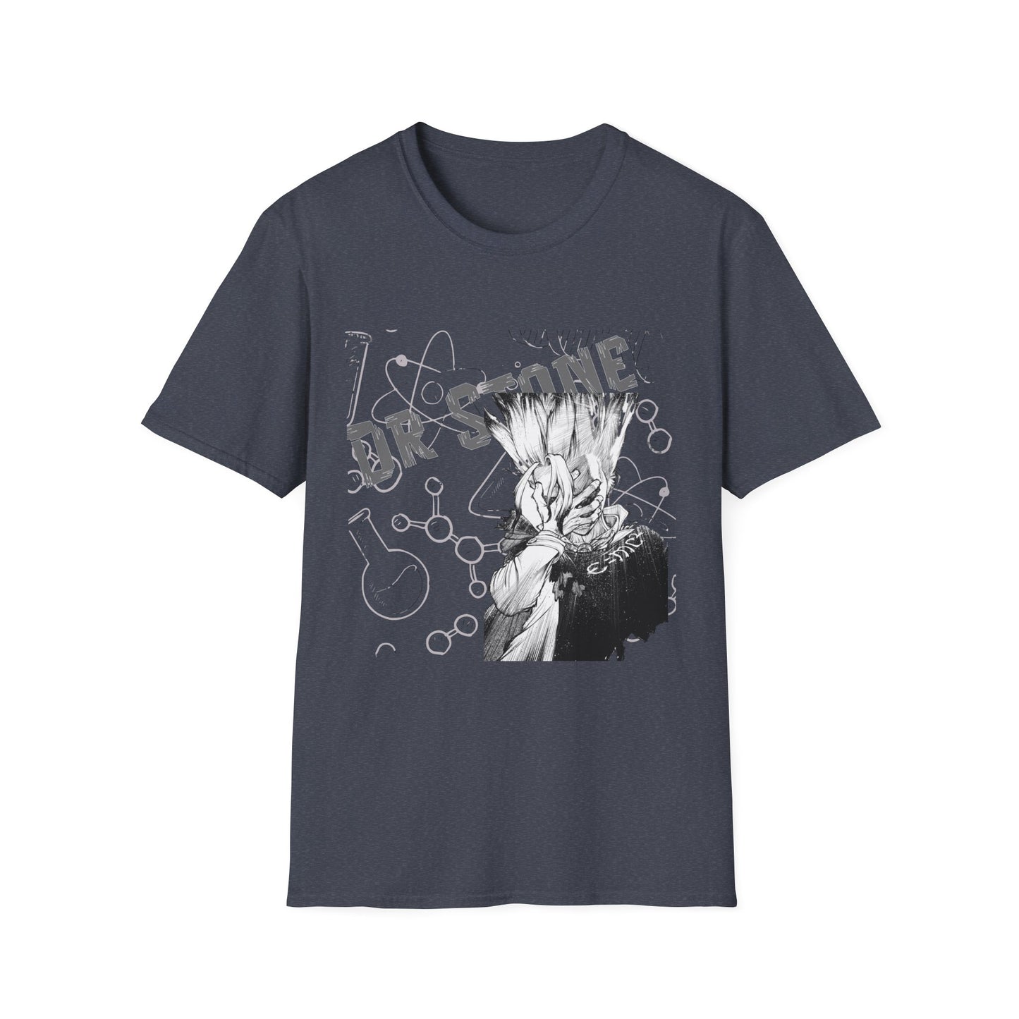 Science Anime T-Shirt — Mad Scientist Molecules Graphic Tee