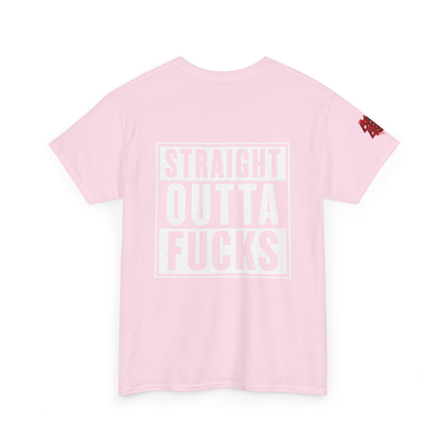 Straight Outta F*cks Unisex Heavy Cotton Tee - Casual Wear, Funny Shirt, Gift for Him/Her, Everyday Tee, Statement Shirt