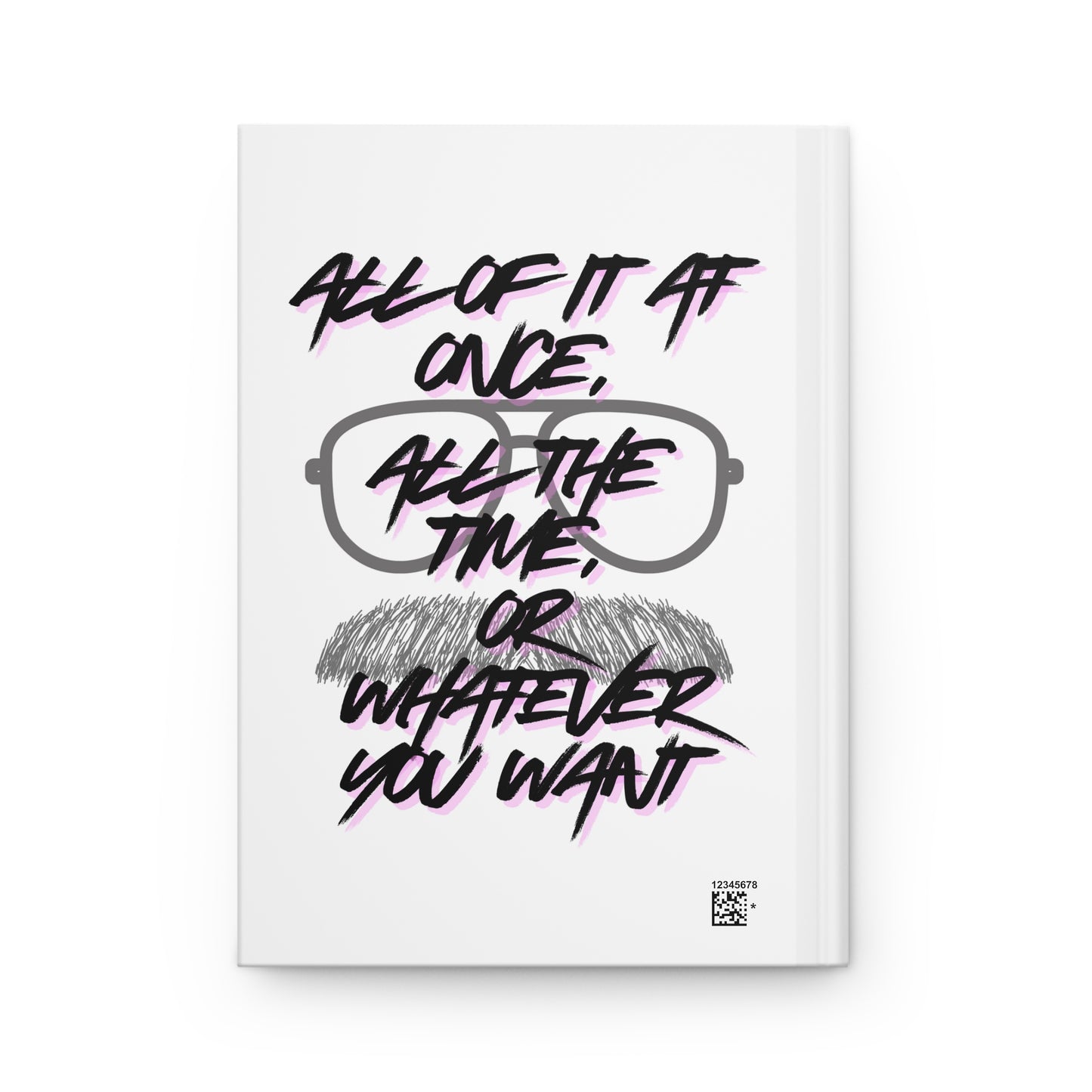 Birthday Journal for Lazy Souls, Gift for Him, Do It Lazy!, Funny Journal, Unique Birthday Gift, Creative Writing Notebook, Mustache Design